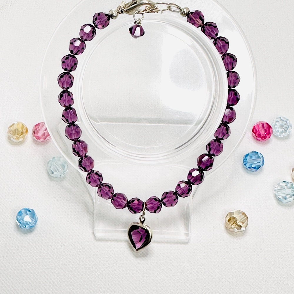 Crystals by Swarovski Bracelet, Beaded Bracelet, Sparkling Jewelry, Gift for Her - Picture 8 of 16